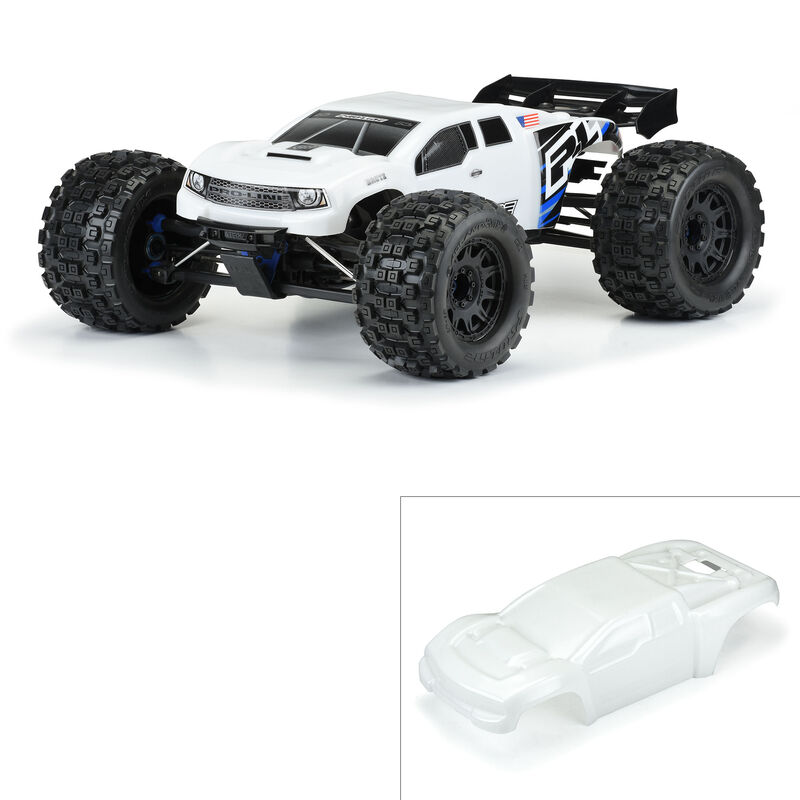 Pro-Line Brute Pre-Cut Bash Armor Body (White) (E-Revo 2.0)