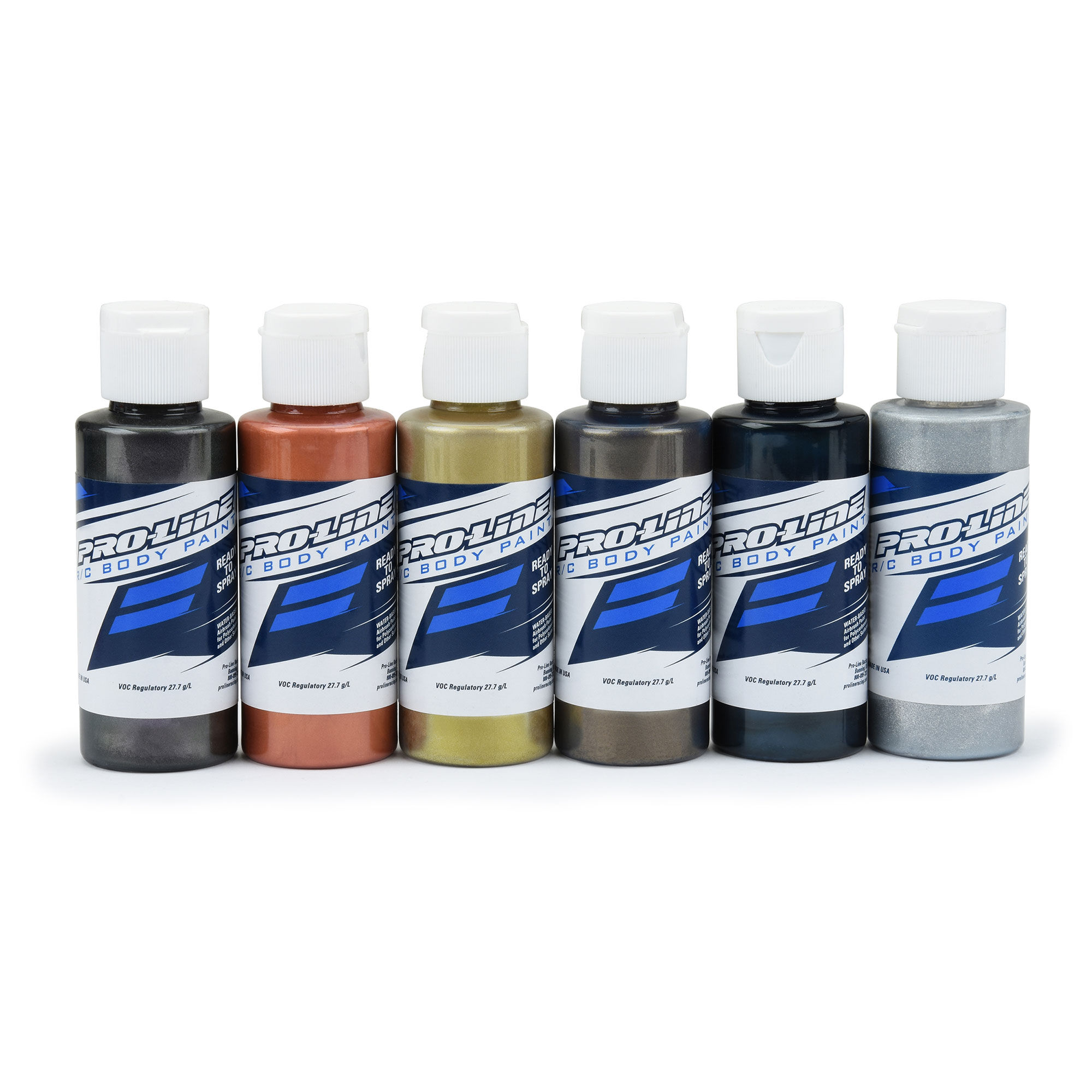 Pro Line Racing Pro Line RC Body Paint Pure Metal Color Set 6 Pack Pro Line