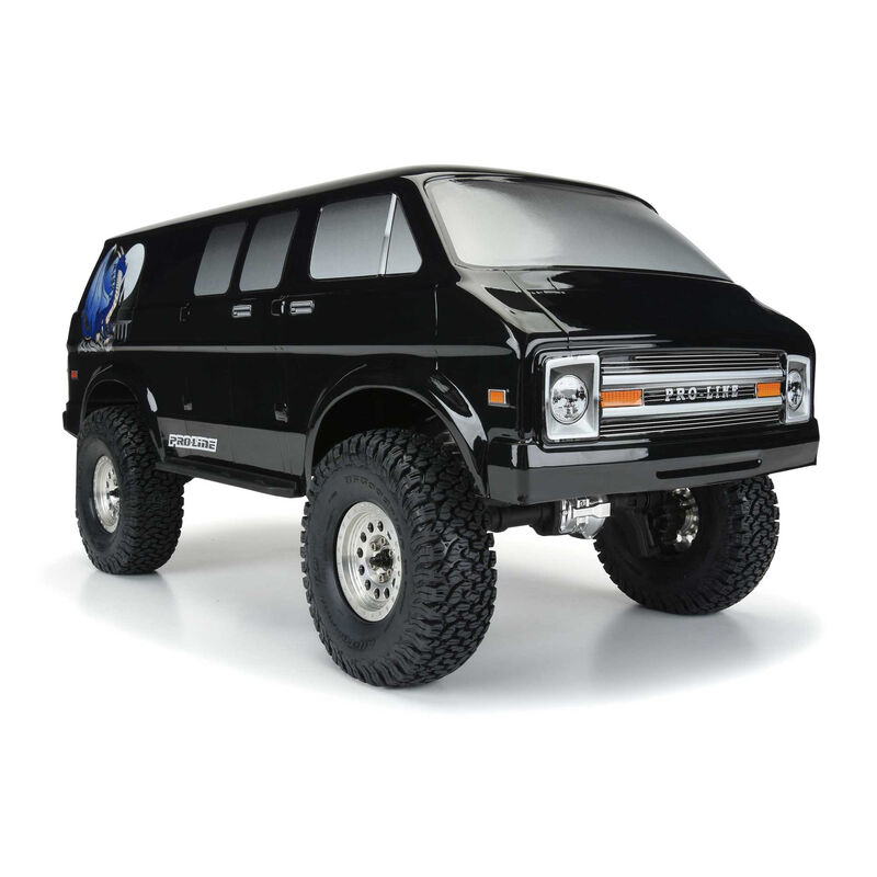 70's Rock Van (Black) Body for 12.3" WB Crawlers