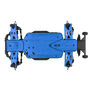 Bash Armor Front/Rear Skid Plates (Blue) for ARRMA 3S Vehicles