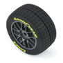 1/12 Goodyear Eagle Dirt Tire F/R MTD Gray Wheels (4): Losi NASCAR