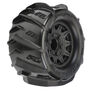 1/10 Dumont F/R 2.8" MT Tires Mounted 12mm/14mm Black Raid (2)