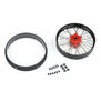 1/4 Pro-Spec Aluminum V2 Bead Front Wheel Black/Red (1): Promoto-MX
