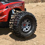 Limited Edition Trencher Pro-Loc F/R Mounted 24mm Gray/Black Impulse (2): X-MAXX
