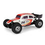 Class 1 VW Bug Red Race Body Conversion Kit and Flat Iron M/T Tires Mounted 7mm Black Diablo (4) for ARRMA TYPHON GROM
