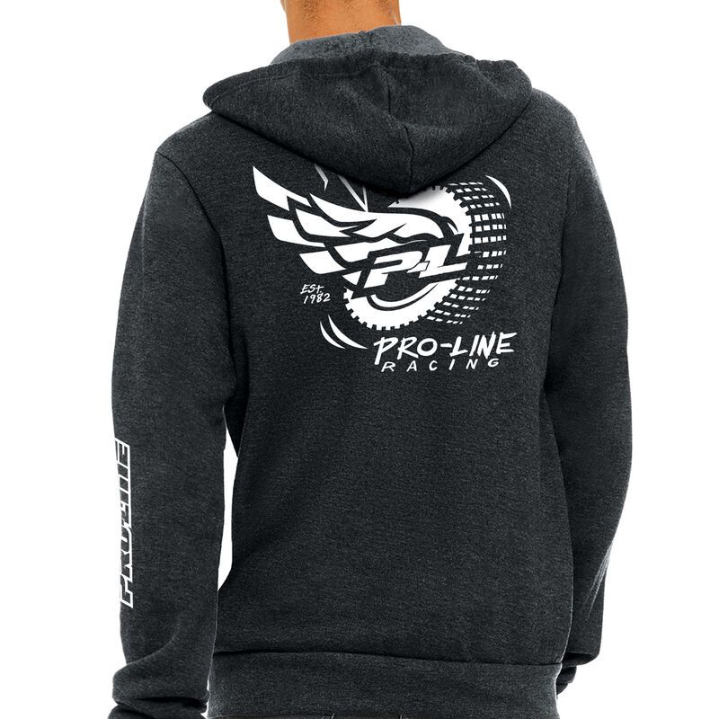 Pro-Line Wings Gray Zip-Up Hoodie - Small
