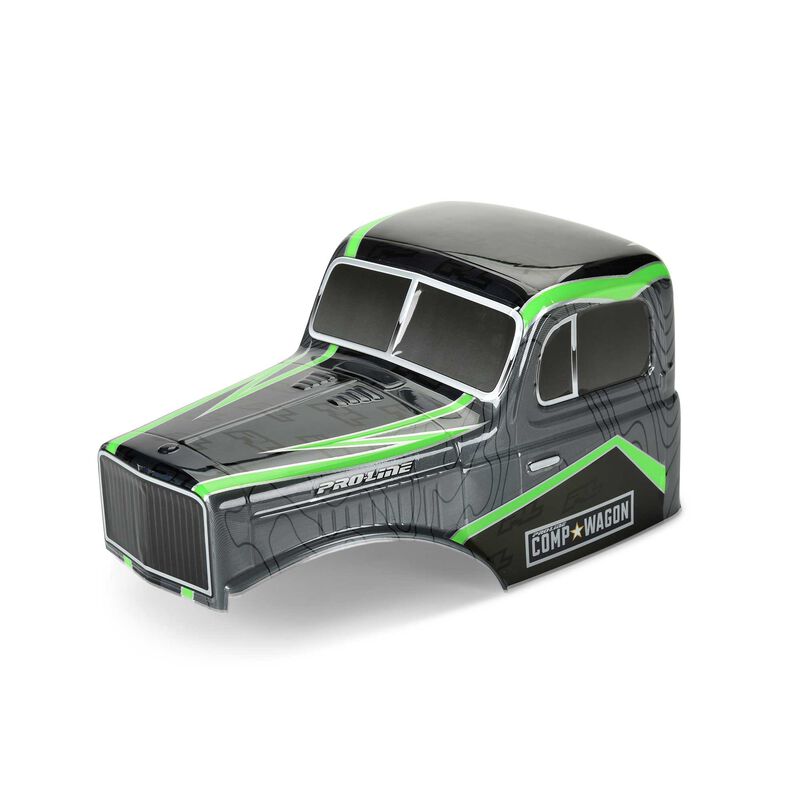 1/10 Limited Edition Pre-Cut/Pre-Painted Comp Wagon Cab-Only Body 12.3" (313mm) Wheelbase Crawlers, Grey/Black