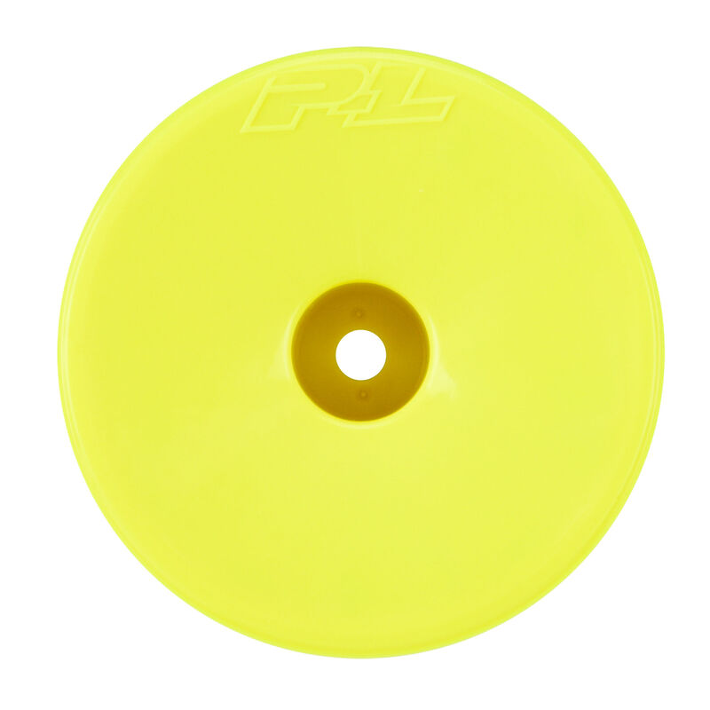 1/10 Velocity F/R 2.2" 12mm Truck Wheels (4) Yellow: 22X-T & T6.4