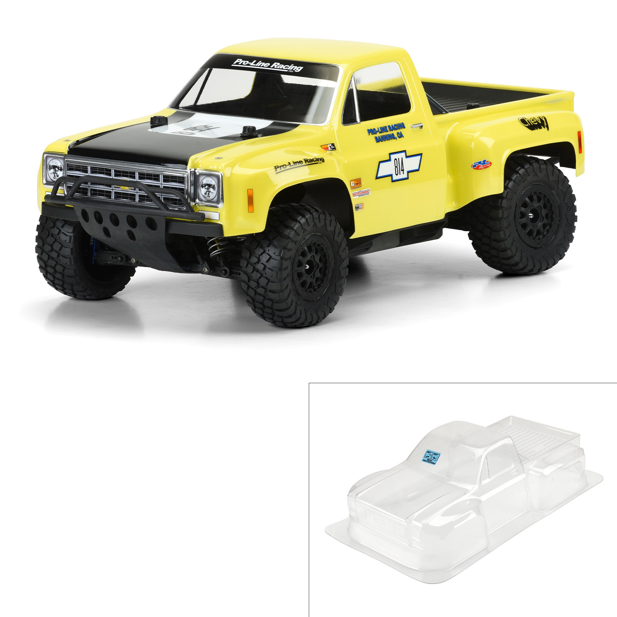 1 10 1978 Chevy C 10 Race Truck Clear Body Short Course