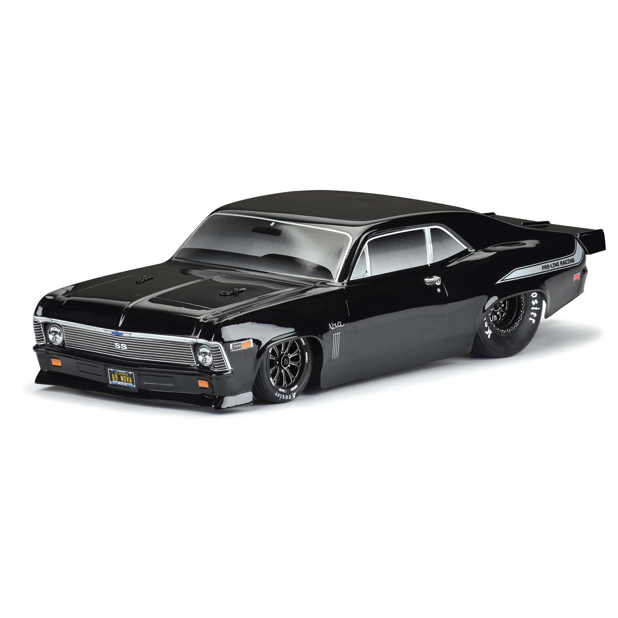 1/10　Wings　Drag　Tough-Color　Bodies　Black　Car/Truck　Chevrolet　Pro-Line　Nova　Racing　PRO353118　Car　1969　Body　送料無料-　＆　Decals