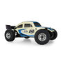 Class 1 VW Bug Blue Race Body Conversion Kit and Flat Iron M/T Tires Mounted 7mm Black Diablo (4) for ARRMA TYPHON GROM