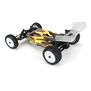 1/18 Prism Rear Carpet Mini-B Tires Mounted 8mm White Wheels (2)