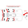 1/8 Aero Kit with Spoiler and Stiffeners: 1/8 On-Road Bodies