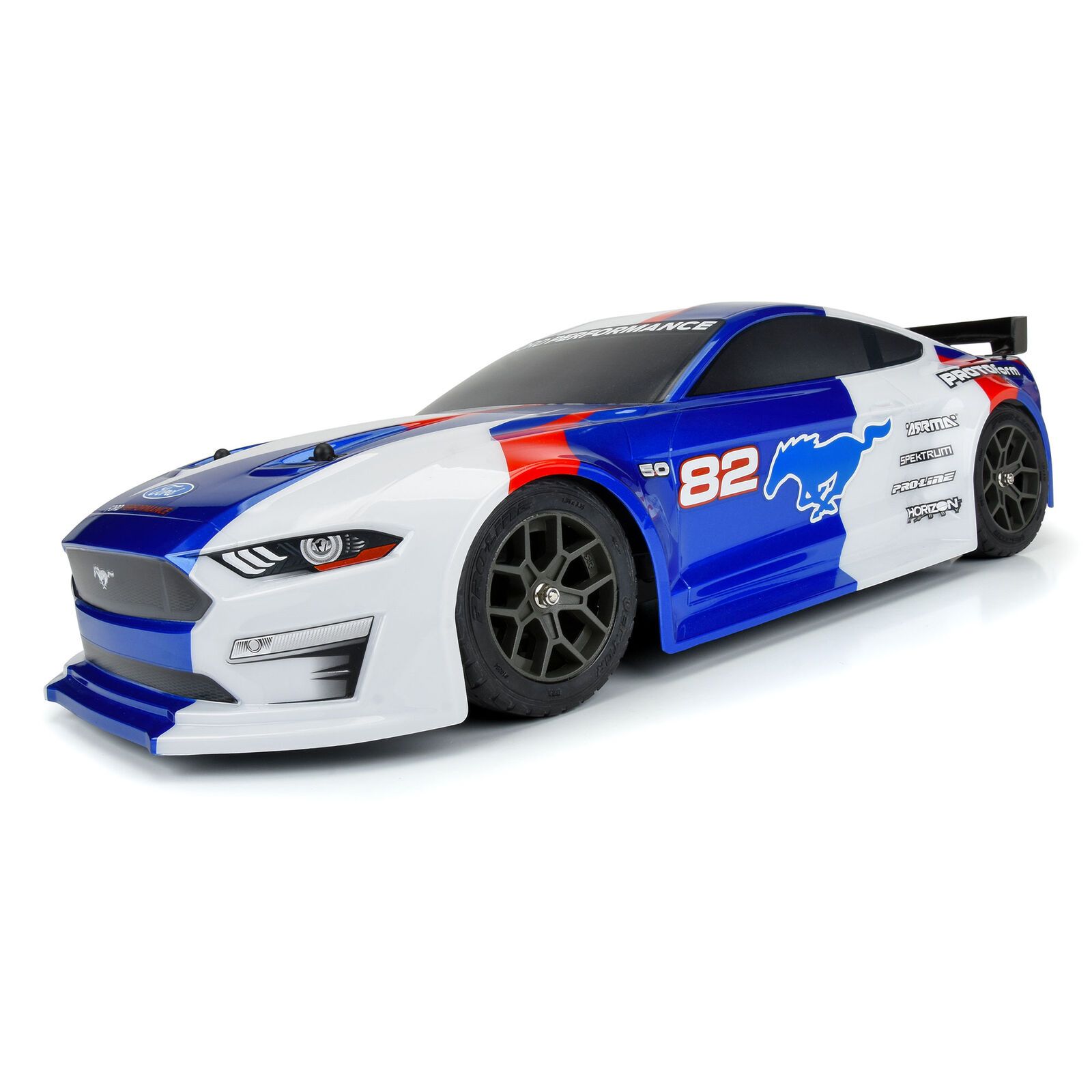 2021 Racing - Pro-line 3S & 1/8 Body Painted (Blue): PROTOform Infraction Vendetta Pro-Line Ford Mustang |