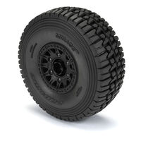 1/7 Mirage TT BELTED F/R Tires MTD 17mm Blk Raid (2): Mojave 6S, UDR