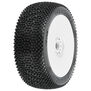 1/8 Hex Shot S3 Front/Rear Buggy Tires Mounted 17mm White (2)