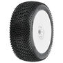 1/8 Hex Shot S3 Front/Rear Buggy Tires Mounted 17mm White (2)