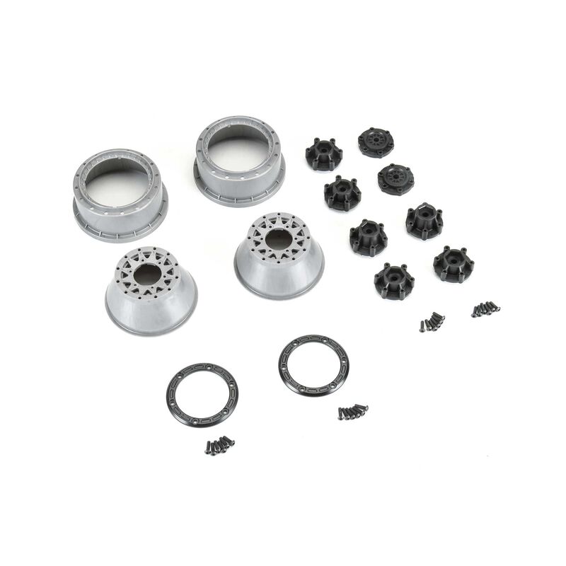 Limited Edition Raid Bead-Loc F/R 2.2"/3.0" 12 & 14mm SC Wheels (2) Black/Grey