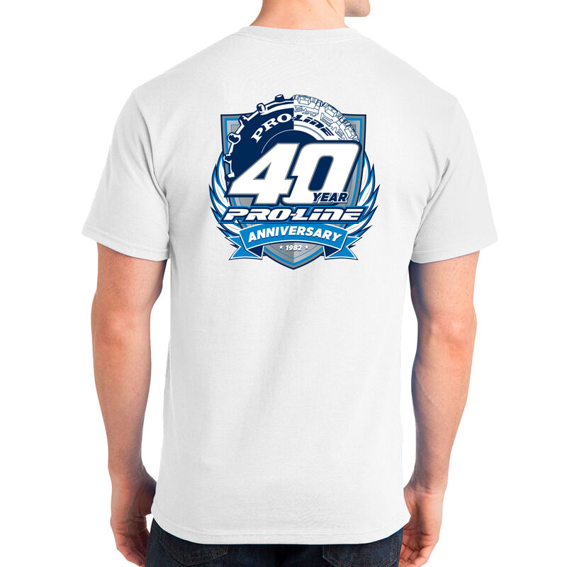 Pro-Line 40th Anniversary White T-Shirt - Small