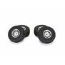 Flat Iron Front/Rear Tires Mounted 12mm Hex Chrome Diablo (4): TYPHON GROM