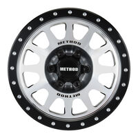 1/6 Method 305 Alum F/R 2.9" +2 Offset SCX6 Wheel Faces (2) Silver