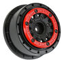 1/10 Raid Bead-Loc Fr/Rr 2.2"/3.0" 12 & 14mm SC Wheels (2) Red/Black