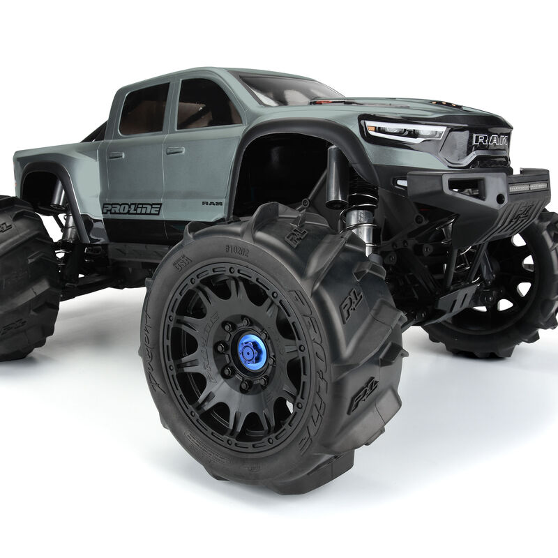 Dumont Paddle Sand/Snow Tires Mounted on Raid 5.7" Black Wheels