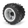 1/10 Demolisher Fr/Rr 2.6"/3.5" MT Tires Mounted 12mm Gray Whls (2)