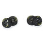 1/12 Goodyear Eagle Dirt Tire F/R MTD Gray Wheels (4): Losi NASCAR
