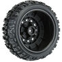 1/10 Trencher X Front/Rear 2.2"/3.0" SC Mounted 12mm Black Raid (2)