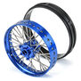 1/4 Pro-Spec Aluminum V2 Bead Front Wheel Blue/Blue (1): Promoto-MX