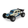 Class 1 VW Bug Blue Race Body Conversion Kit and Flat Iron M/T Tires Mounted 7mm Black Diablo (4) for ARRMA TYPHON GROM