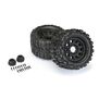 1/8 Trencher HP BELTED F/R 3.8" MT Tires Mounted 17mm Blk Raid (2)