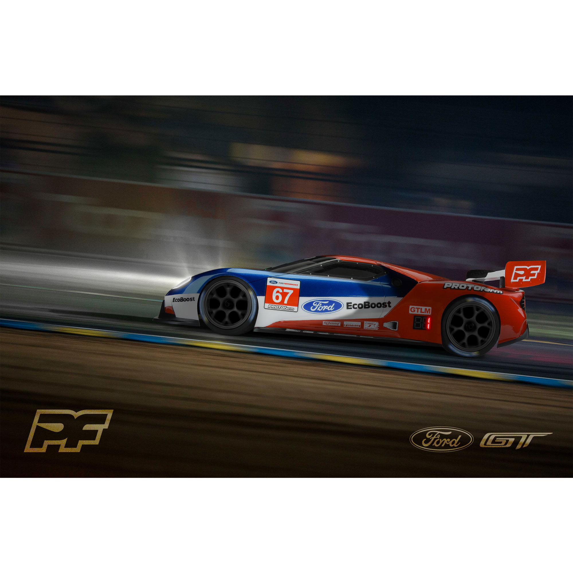 PROTOform 1/10 Ford GT LW Clear Body: 190mm Touring Car with