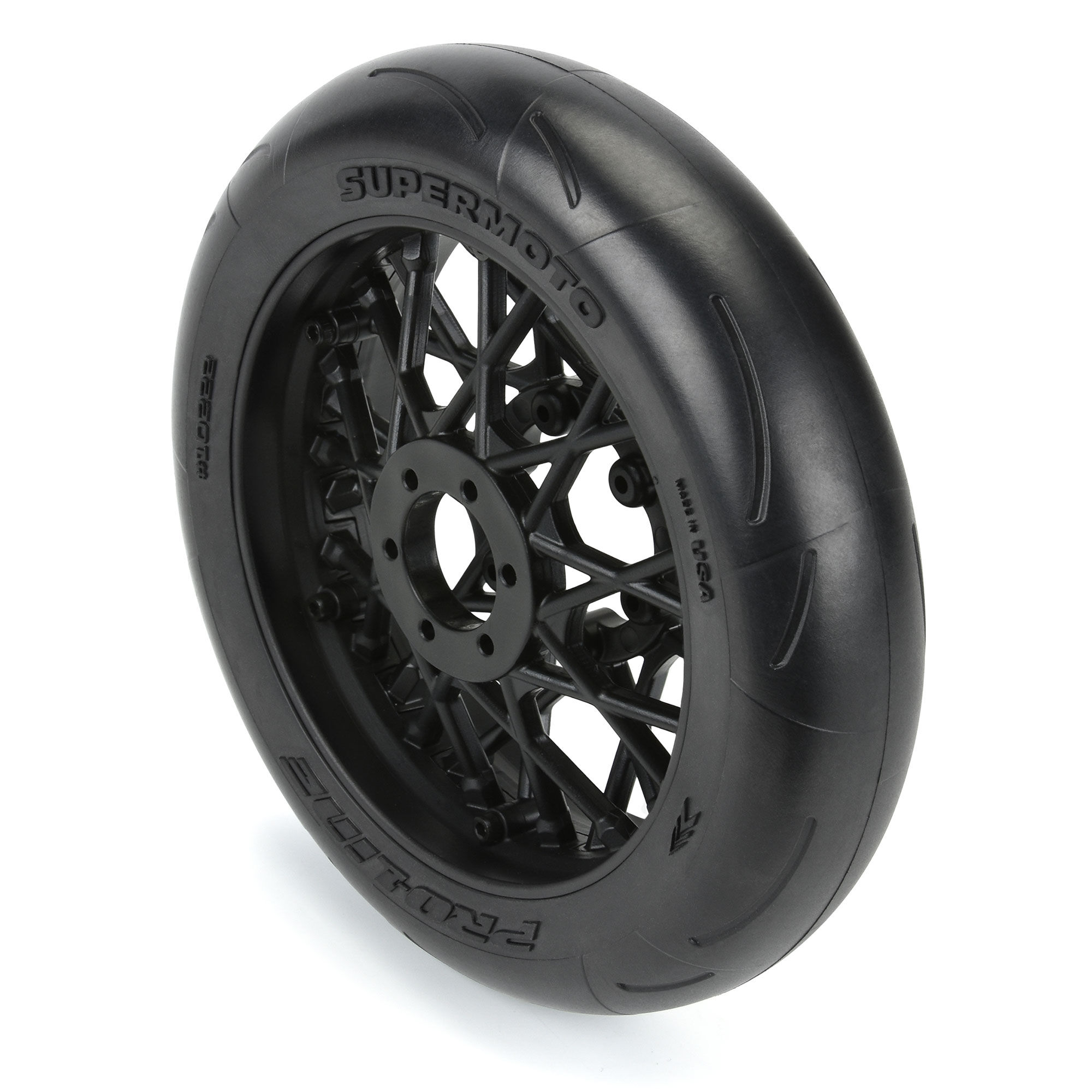 Pro Line Racing 1 4 Supermoto S3 Motorcycle Front Tire MTD Black