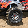 Limited Edition Trencher Pro-Loc F/R Mounted 24mm Gray/Black Impulse (2): X-MAXX