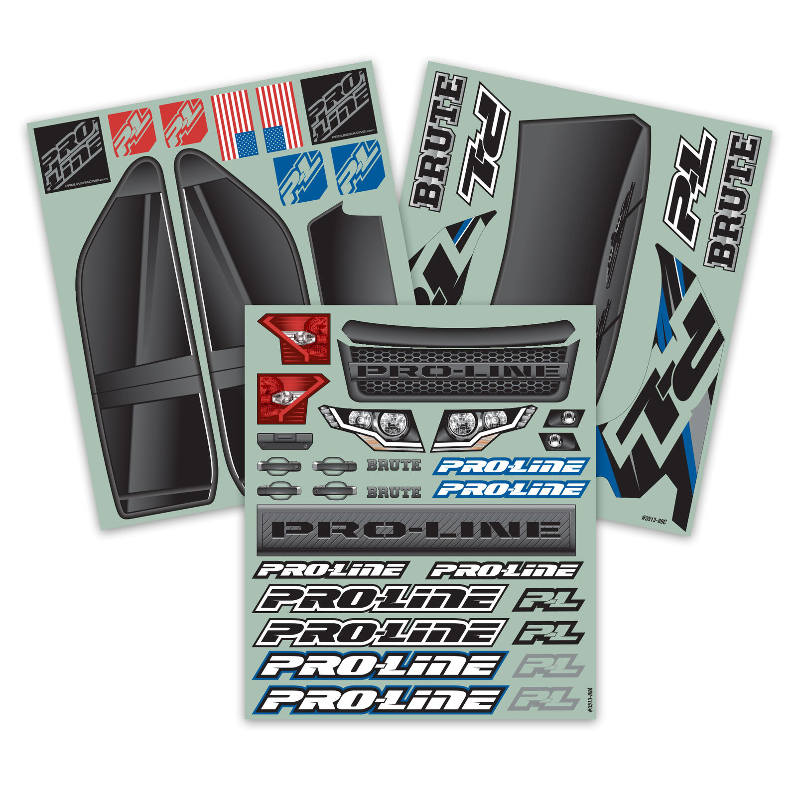 Pro Line Racing 1 5 Pre Cut Brute Bash Armor White Body X Maxx Pro Line