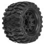 1/10 Hyrax F/R 2.8" MT Tires Mounted 12mm/14mm Black Raid (2)