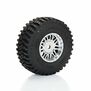 Flat Iron Front/Rear Tires Mounted 12mm Hex Chrome Diablo (4): TYPHON GROM