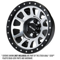 1/6 Method 305 Alum F/R 2.9" +2 Offset SCX6 Wheel Faces (2) Silver