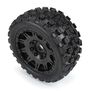 1/6 Badlands MX57 Front/Rear 5.7" Tires Mounted 24mm Black Raid (2)
