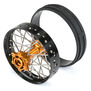 1/4 Pro-Spec Aluminum V2 Bead Rear Wheel Black/Gold (1): Promoto-MX