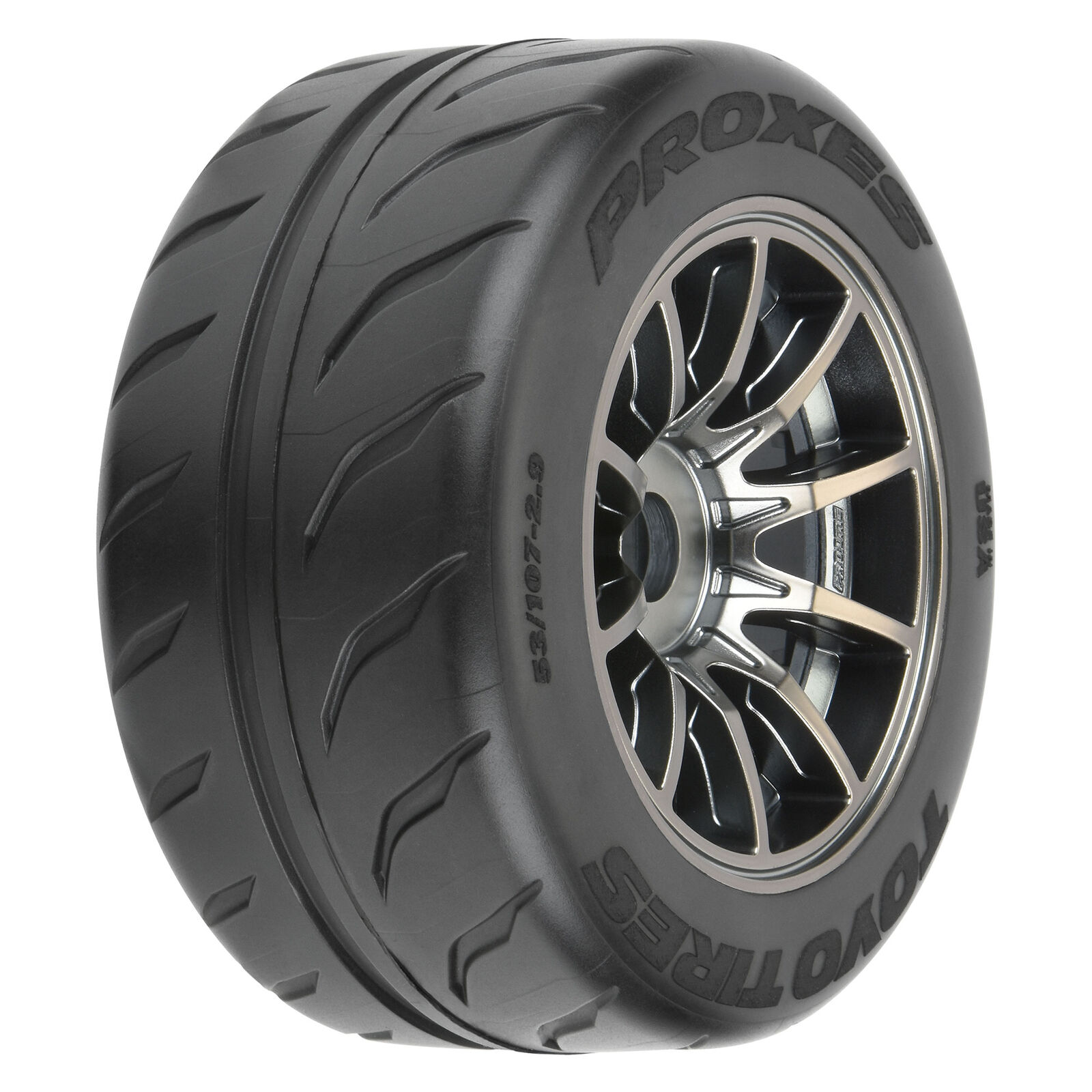 1/7 Toyo Proxes R888R S3 Front & Rear 53/107 2.9″ BELTED MTD 17mm Spectre  (4) – RC Bombshells