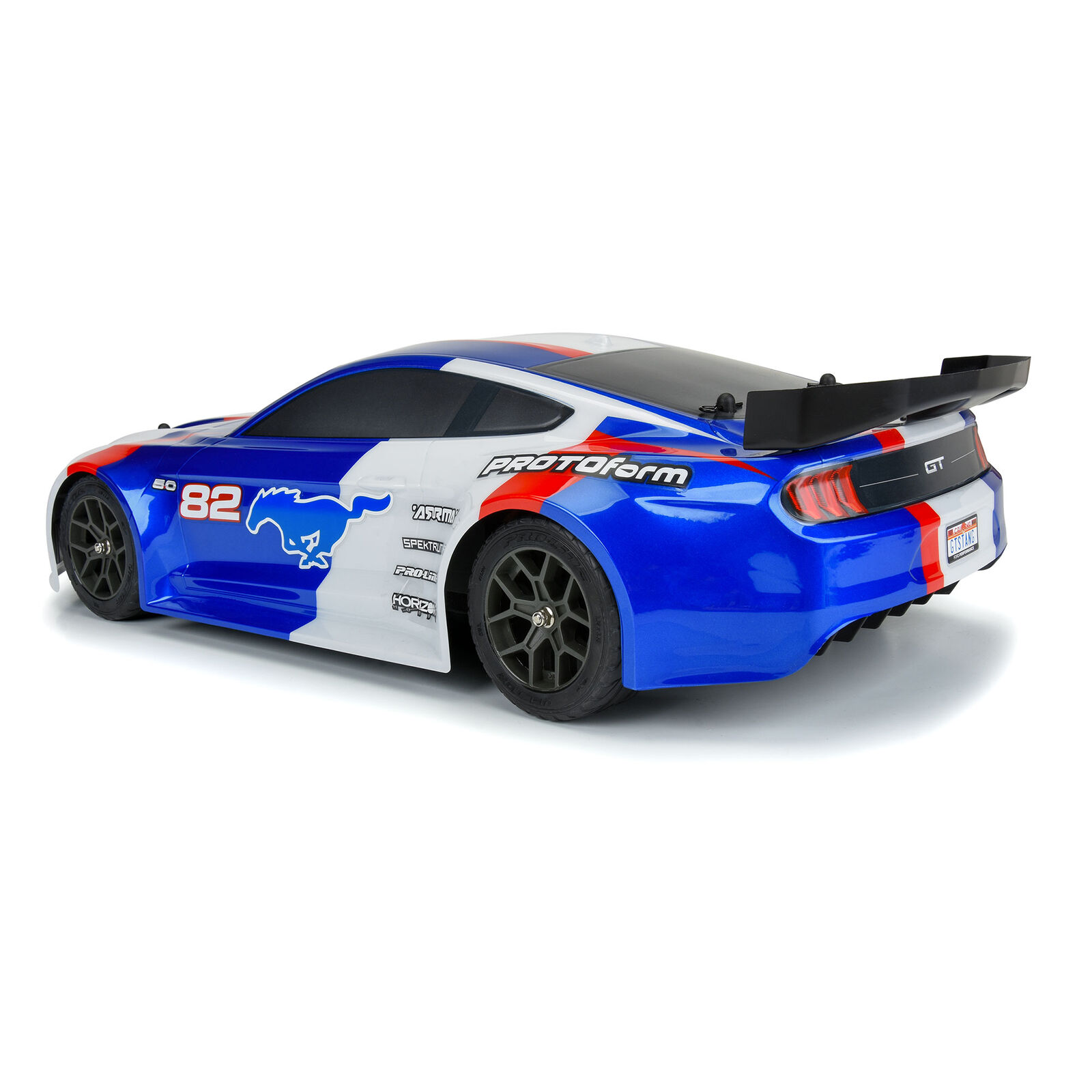 Vendetta Painted 1/8 Pro-line & Racing (Blue): | - Body PROTOform 2021 Ford Mustang Pro-Line 3S Infraction