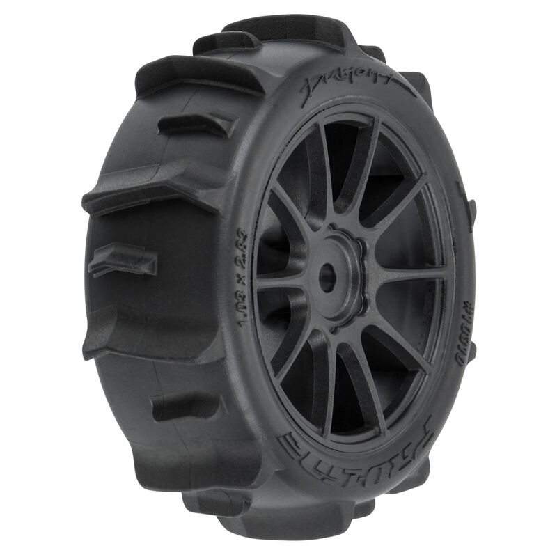 1/14 Dumont F/R Tires MTD 12mm Black Mach-10 (4): Typhon GROM
