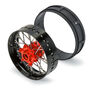 1/4 Pro-Spec Aluminum V2 Bead Front Wheel Black/Red (1): Promoto-SM