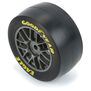 1/12 Goodyear Eagle Soft Tire F/R MTD Gray Wheels (4): Losi NASCAR
