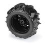1/10 Dumont F/R 2.8" MT Tires Mounted 12mm/14mm Black Raid (2)