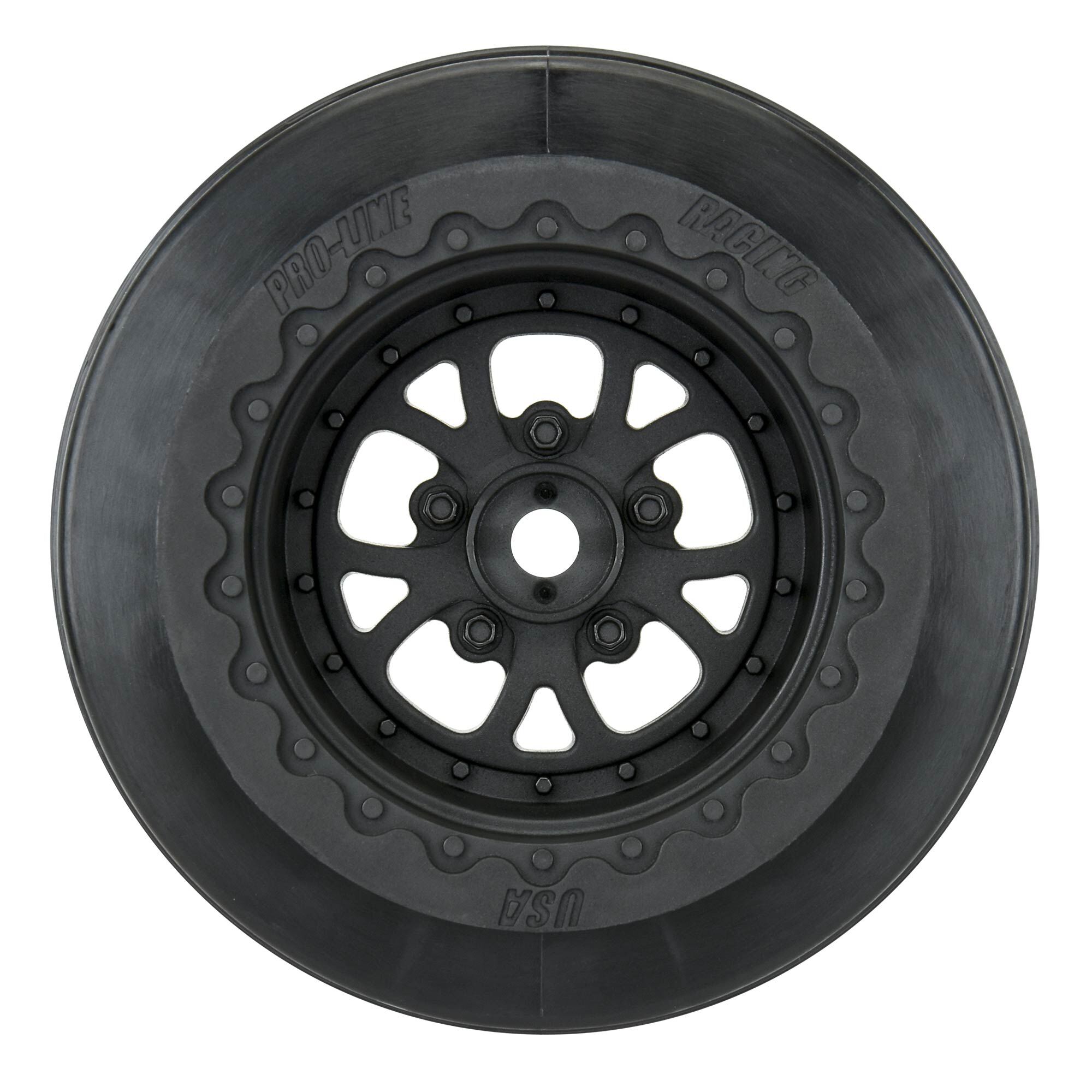 Pro-Line Racing 1/10 Pomona Drag Spec Rear 2.2"/3.0" 12mm Drag Wheels 2 Black