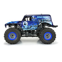 1/10 Grave Digger Ice (Blue) Painted Body Set: LMT